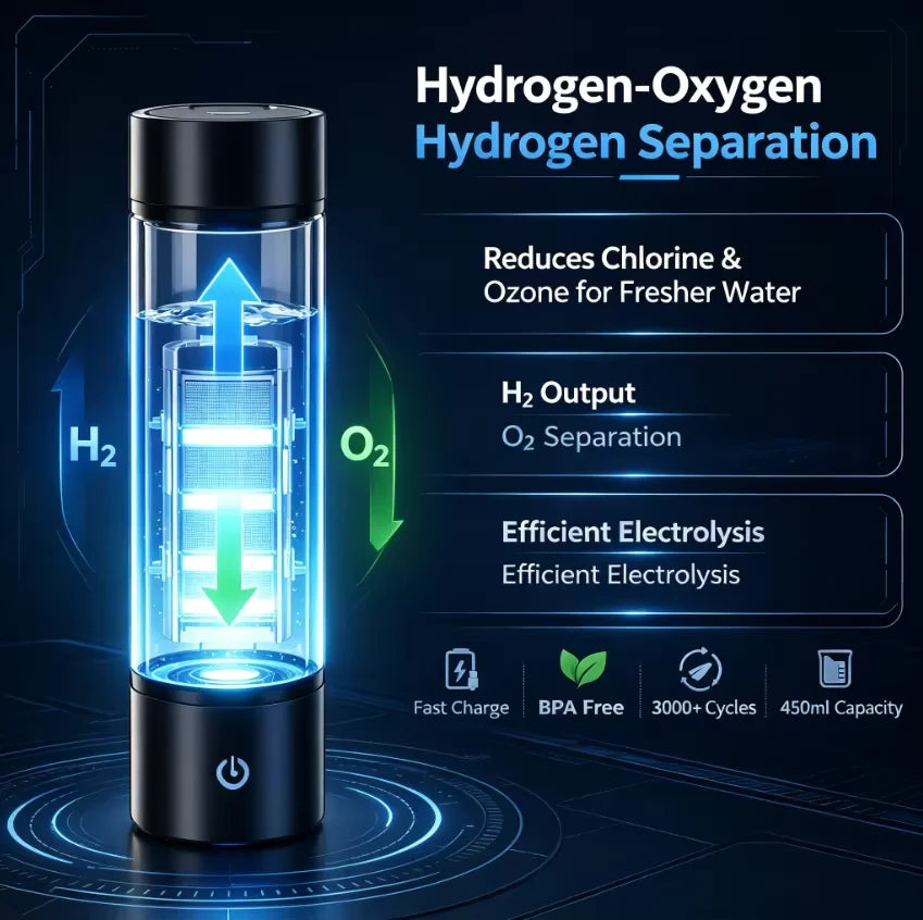 Hydrogen Rich Water Bottle USB Rechargeable Portable Ionizer Cup