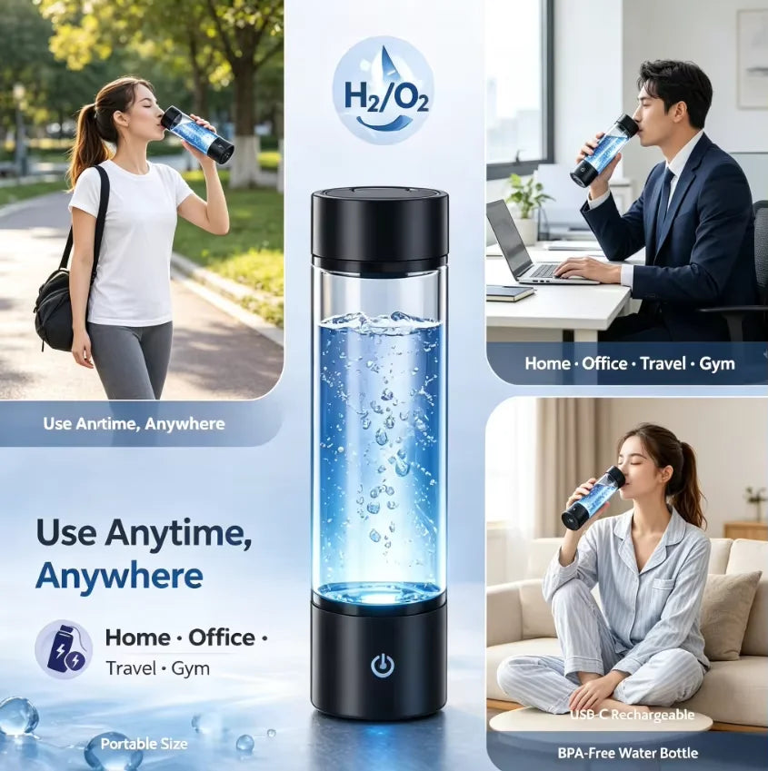 Hydrogen Rich Water Bottle USB Rechargeable Portable Ionizer Cup