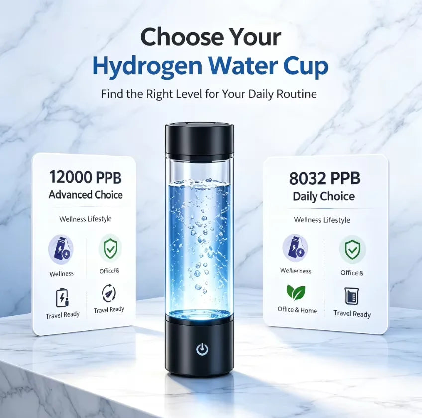 Hydrogen Rich Water Bottle USB Rechargeable Portable Ionizer Cup