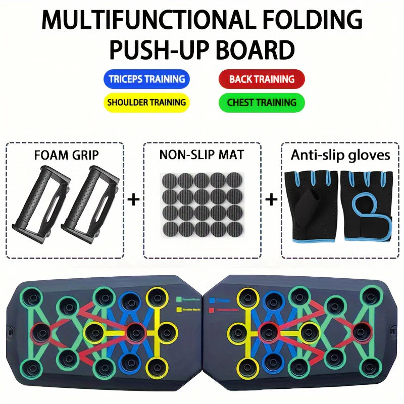 Push-up Board Portable & Foldable Fitness Equipment For Home Workout