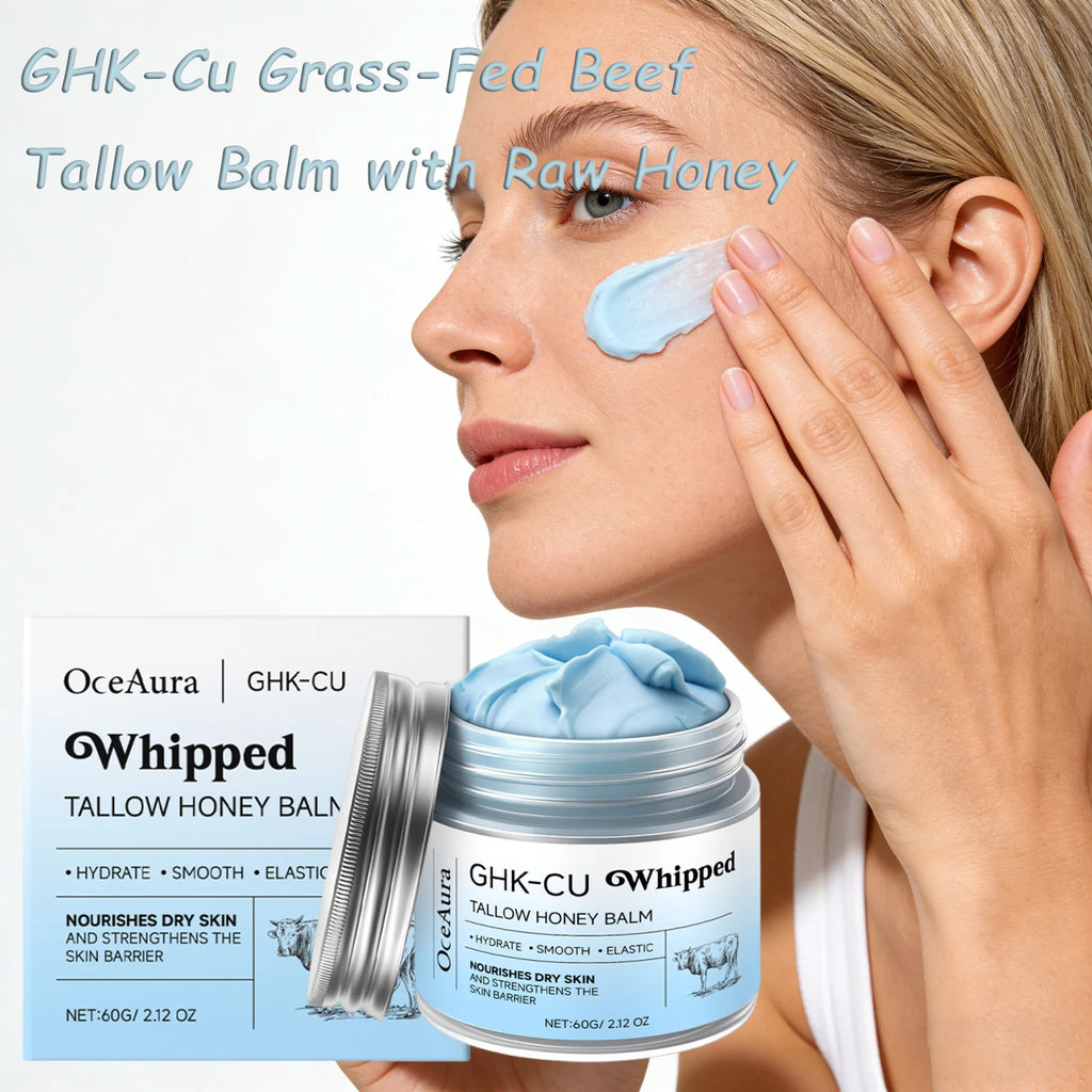 Beef Tallow & Honey Face and Body Skin Care Moisturizer for Mature, Dry & Sensitive Skin