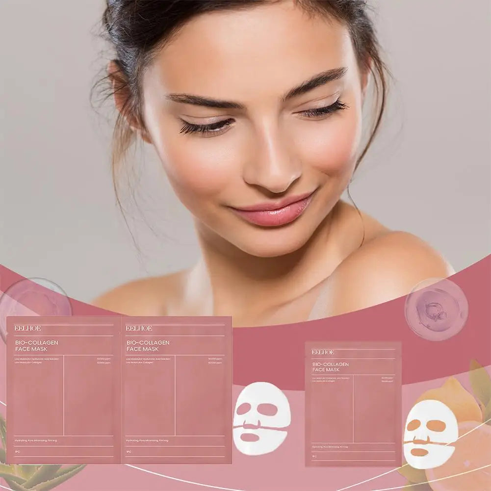 1/5/10PCs Bio Collagen Moisturizing Refreshing Face Mask